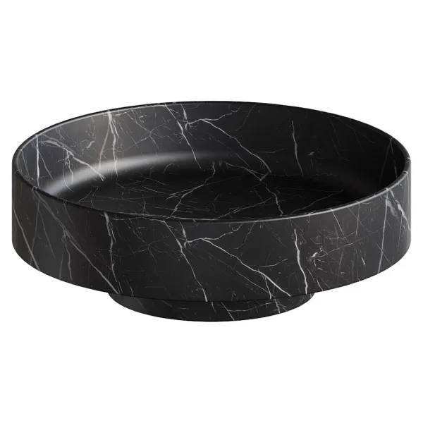 Раковина накладная SOLE Corian 400*130 Nero Marquina в магазинах СантехГид