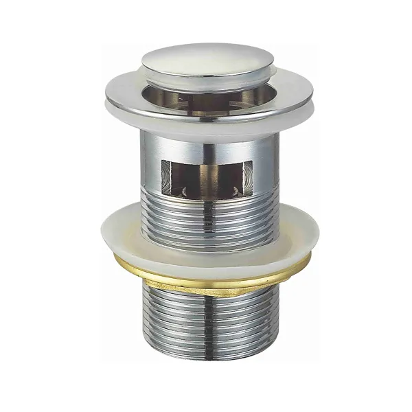 Донный клапан для раковины Raglo c переливом (клик-клак), латунь, хром R600.05 в магазинах СантехГид