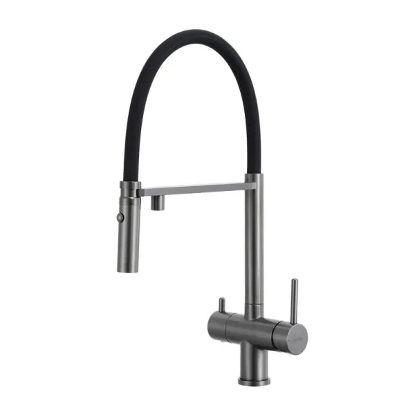 Смеситель для кухни оружейная сталь GAPPO G4397-89