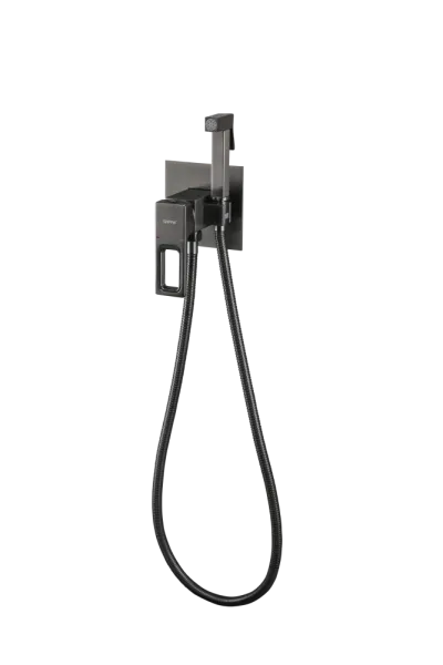 Встраиваемый гигиенический душ оружейная сталь GAPPO G7217-9