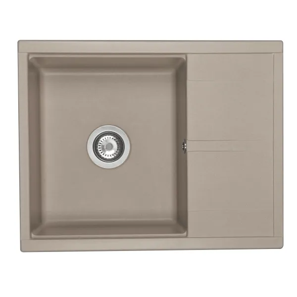 Кухонная мойка AQUATON Делия 65, серый шелк () 1A718632DE250