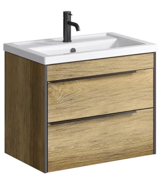 "Fargo" тумба под умывальник, цвет дуб балтийский, , ТМ «AQWELLA» FRG0107DB