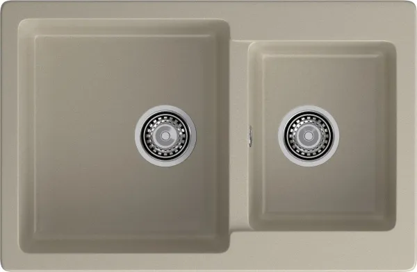 GRANFEST Мойка композит PRACTIK GF-P--780K  2 чаши 780*510 мм  топаз  арт.GF-