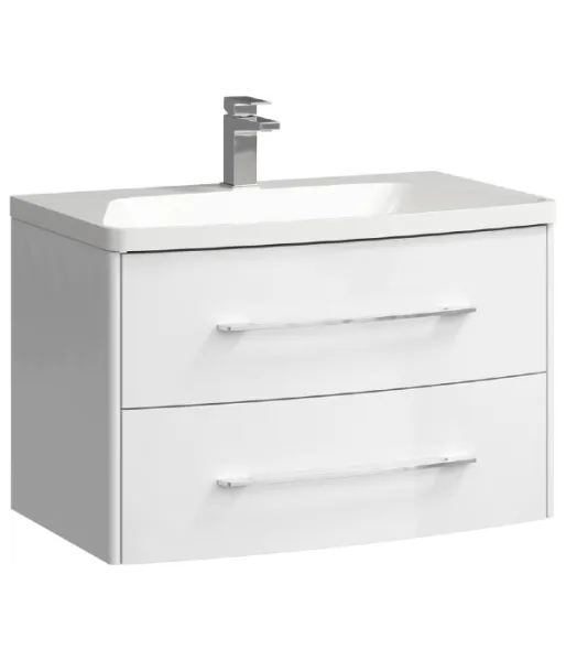 "Neringa" тумба под умывальник подвесная, цвет белый , ТМ «AQWELLA» NER0108