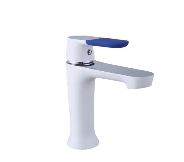 Смеситель для раковины белый FRAP F1034