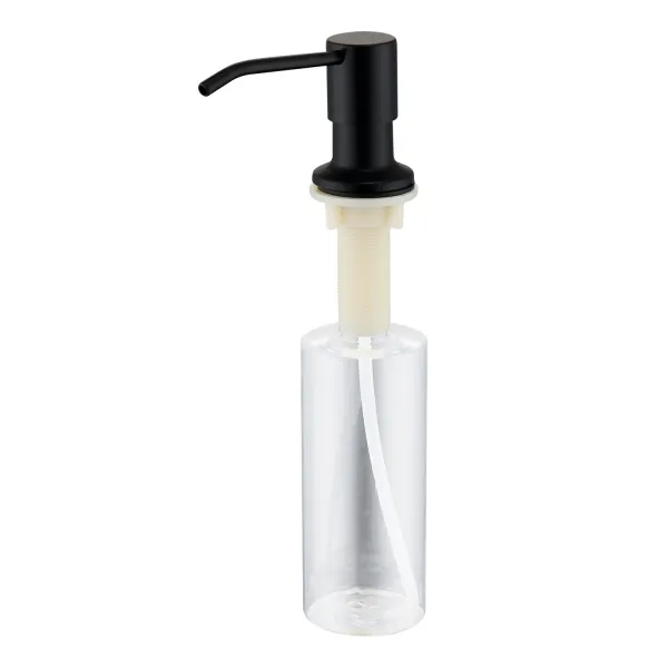 Дозатор для моющего средства на кухню Splenka встраиваемый S710.01.06 нержавеющая сталь, черный