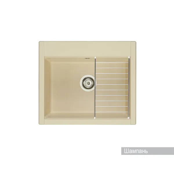 Кухонная мойка AQUATON Делия 60, шампань () 1A715232LD290