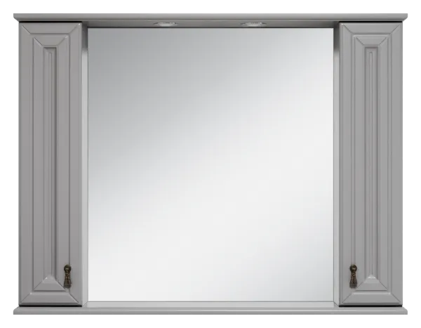 Зеркальный шкаф Misty Лувр 105 (серый)