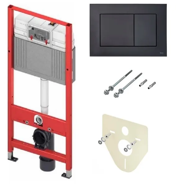 Система инсталляции д/унитазов TECE 4 в 1 черный матовый