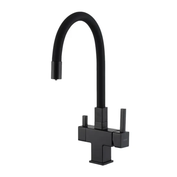 Смеситель для кухни с фильтром черный GAPPO G4395-36