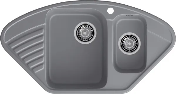 GranFest QUARZ (ECO-14) Мойка угл.1,5 чаш. 930*500 (темно-серый)