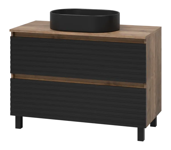 DAKOTA -Тумба 100 см напольная 2 ящ. + раковина