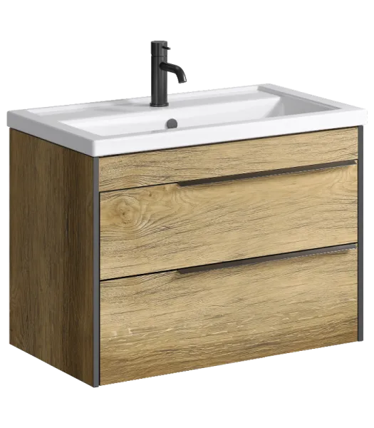 "Fargo" тумба под умывальник, цвет дуб балтийский, , ТМ «AQWELLA» FRG0108DB