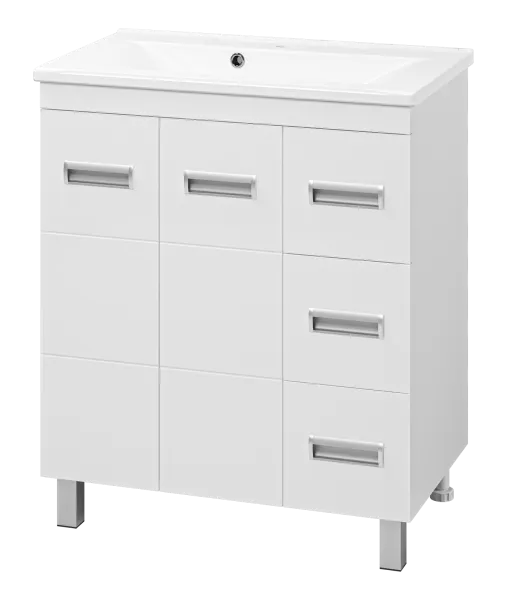 Тумба прямая Селена -75 с 3 ящ.+ рак-на (компл.)