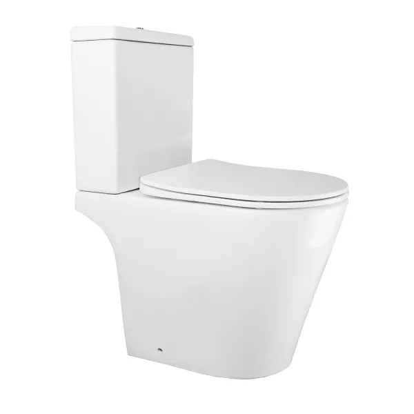 Унитаз-компакт Azario Flin 365х590х790 напольный, безободковый с быстросъемным сиденьем микролифт () AZ-1363C