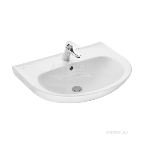 Умывальник Прайм 65 5/вел 1/отв с переливом Santeri 1.3117.6.S00.11B.0 в магазинах СантехГид