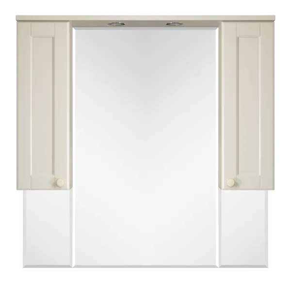 Зеркало-шкаф Латте -105 бежевая эмаль