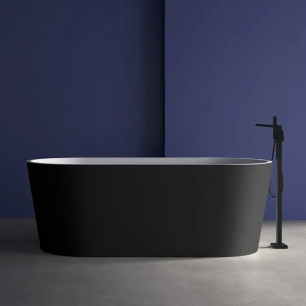Акриловая ванна ABBER AB9209MB черная матовая