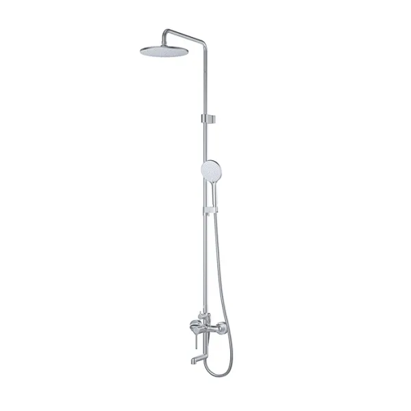 Душевая система с тропическим душем и изливом, Хром, Aiger, IDDIS, AIGSB3Fi06