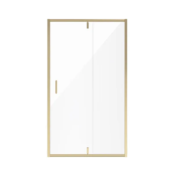 Дверь в нишу Niagara Nova (100х195) золото,двери распашные,стекло прозрачное,2 места NG-43-10AG 