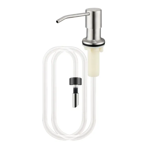 Дозатор для моющего средства на кухню Splenka встраиваемый с удлинительной трубкой (100см) S710.02.05 нержавеющая сталь, сатин