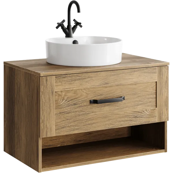 "Craft" тумба под умывальник, цвет дуб балтийский, , ТМ «AQWELLA» CRF0108DB