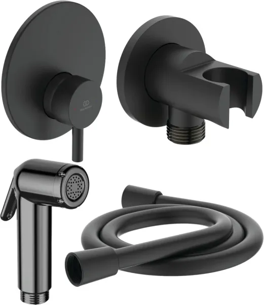 Гигиенический душ Ideal Standard IDEALSPRAY со смесителем, матовый черный () BD651XG