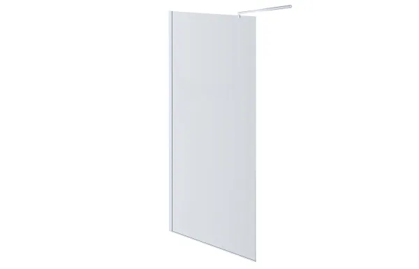 AQ NAR 6310-140 Душевая перегородка Walk in с держателем 1400x2000 профиль хром, стекло прозрачное 