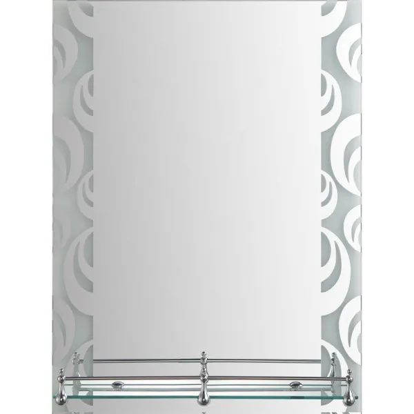 Зеркало с полкой 600*450 FRAP F695 